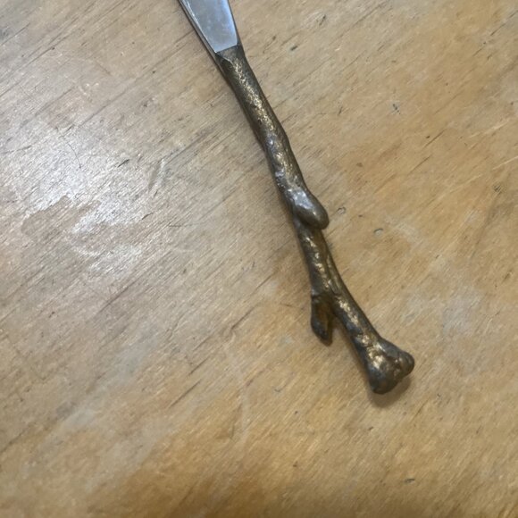 Set Of 4 Twig Handle Appetizer Stainless Knives Made In India Michael Aram - Picture 2 of 5